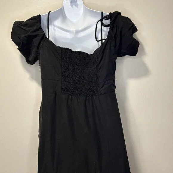 ASTR the label Women’s Aleda Dress Retail $80.52 Midi Ruffle Cut Out Large - Picture 8 of 12